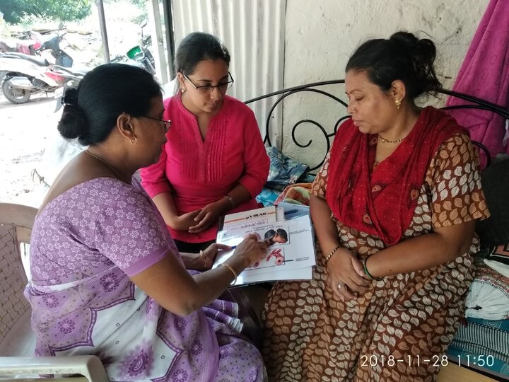 Community Health Worker Educating the Community on COPD