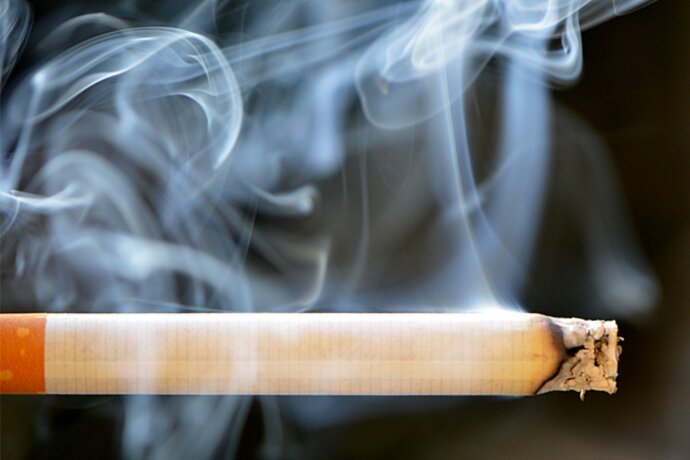 Cigarette Burning Trigger Smoke Fumes Pollution