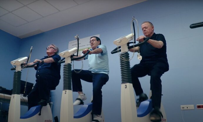 Pulmonary rehab in the gym