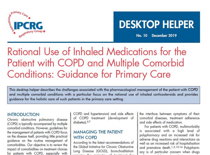 Image of Desktop Helper 10 - Rational use of inhaled medications for the patient with COPD and multiple comorbid conditions: guidance for primary care