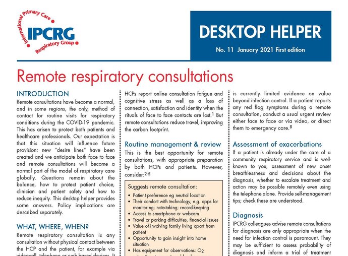Desktop Helper No.11 - Remote Consultations