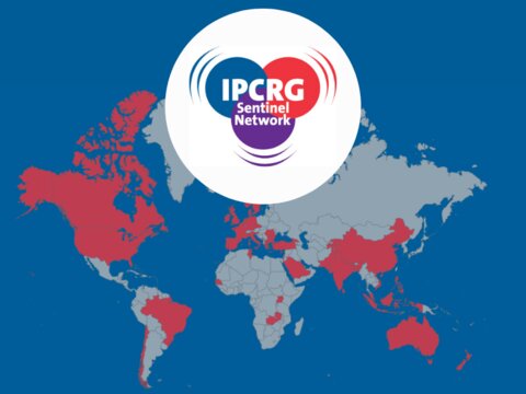 IPCRG Sentinel Network global coverage in 2021