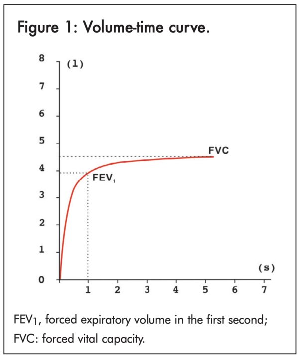 Figure 1: Volume-time curve - click to enlarge Figure 1: Volume-time curve - click to enlarge